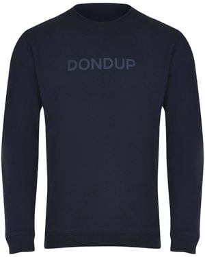 Dondup Logo Crew Neck Sweatshirt - Blue