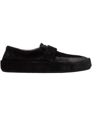 Marsèll Suede Flat Loafers - Black