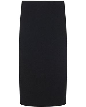 The Row Cason Midi Skirt - Black
