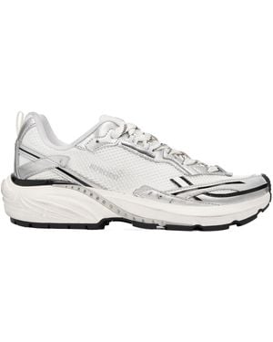 Represent Storm Torn Lace-Up Sneakers - White