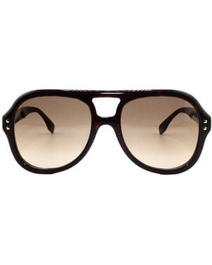 Fendi Geometric Sunglasses - Metallic
