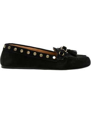 Isabel Marant Tassel Studded Loafers - Black