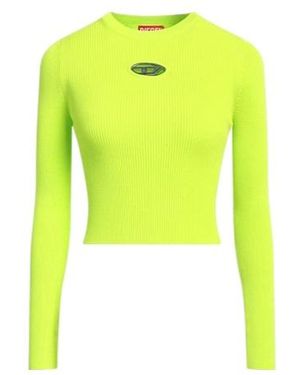 DIESEL Solid-Color Knitted Sweater - Yellow