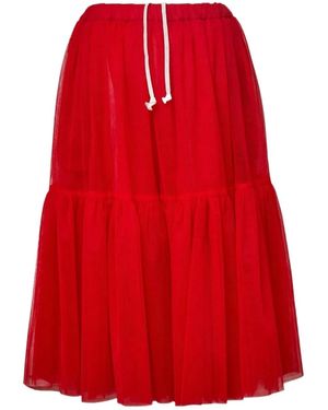 Comme des Garçons Teiban Midi Skirt - Red