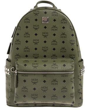 MCM Zippered Backpack - Green