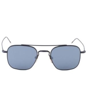 Thom Browne Eyewear Square Frame Sunglasses - Blue
