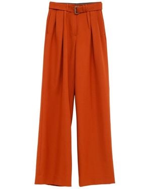 Dries Van Noten Casual Trousers With Belt Loops - Orange