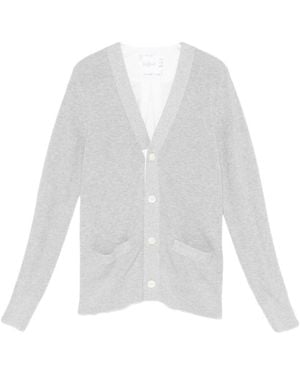 Sacai Panelled Cardigan - White