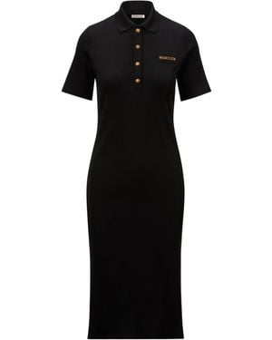 Moncler Polo Midi Dress - Black