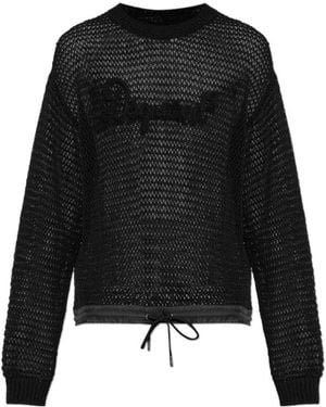 DSquared² メッシュロゴ ニットセーター - Black