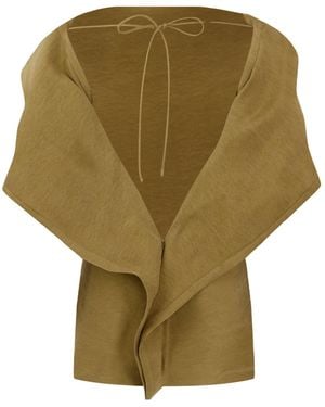Magda Butrym Olivetoned Offtheshoulder Top - Green