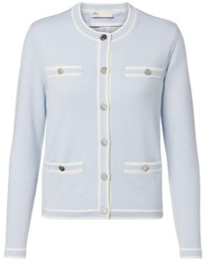 Tory Burch Kendra Wool Cardigan - Blue