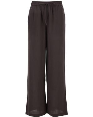 P.A.R.O.S.H. P.A.R.O..H. Drawstring Wide-Leg Pants - Brown