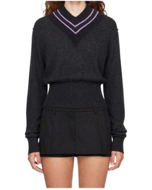 KNWLS V-Neck Jumper - Black
