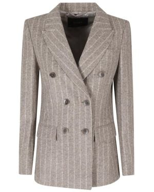 Seventy Double-Breasted Blazer - Gray