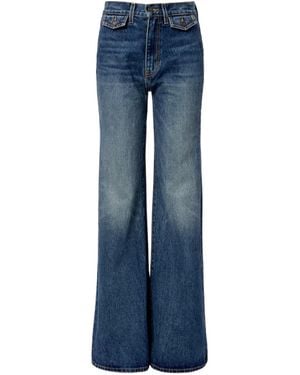 Nili Lotan Edira Wide-Leg Jeans - Blue