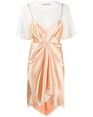 Alexander Wang Combined T-Shirt Dress - Pink
