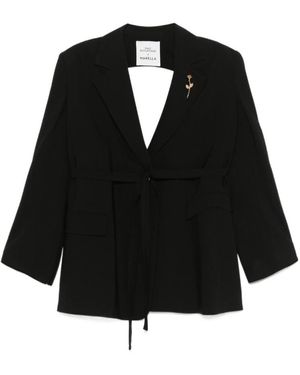 Marella Long-Sleeved Suit Jacket - Black