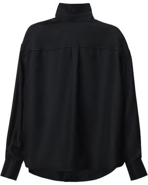 Alexander Wang Shirt With Exposed-Seam Detailing - Black
