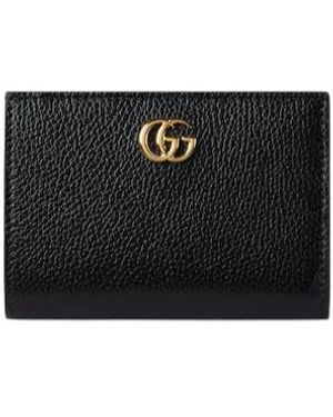 Gucci Bi-colour Gg Marmont Small Wallet - Black