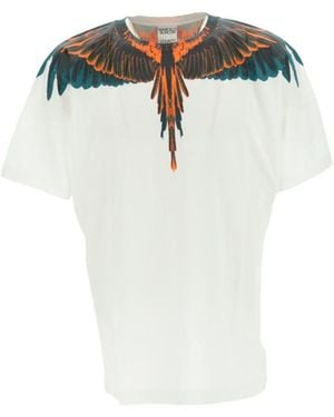 Marcelo Burlon County Of Milan Wings Printed Crewneck T-Shirt - White