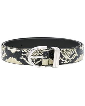 KHAITE Bambi Embossed Belt - White