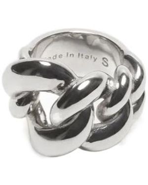 Acne Studios Chain-Link Ring - White