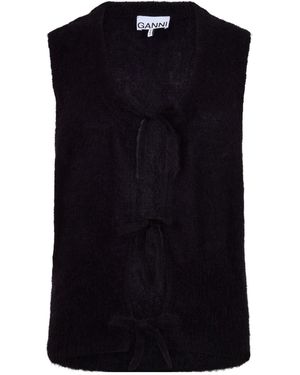 Ganni Mohair Vest - Black