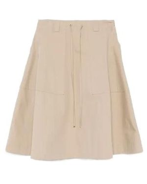 Moschino A-Line Midi Skirt - Natural