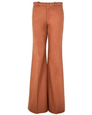 Chloé Flared Pants - Brown
