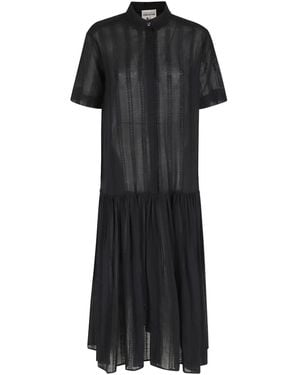 Semicouture Short-Sleeved Dress - Black