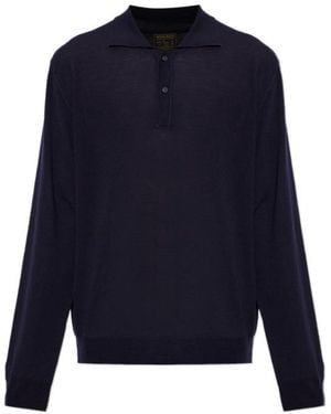 Woolrich Long-Sleeve Polo Shirt - Blue