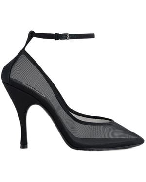 Alaïa Strappy Court Shoes - Black