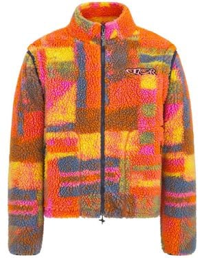 Dior And Lewis Hamilton Zipped Jacket With Removable Sleeves - Orange