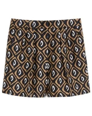 Max Mara Geometric Print Shorts - Black