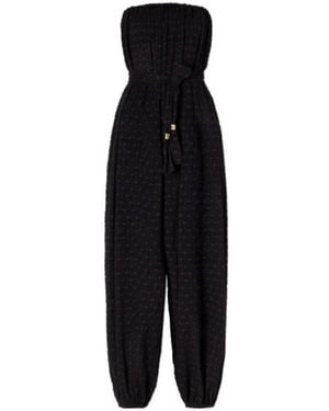 Eres Jacquard Jumpsuit - Black