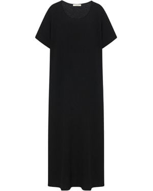 The Row Raquel Wool Dress - Black