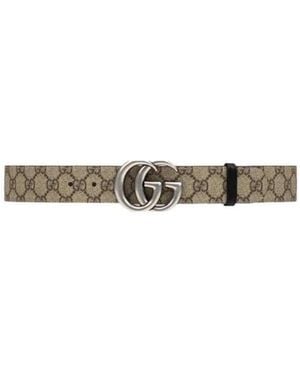 Gucci Gg Marmont Reversible Buckle Belt - Multicolour