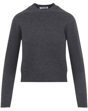Jil Sander Crewneck Knitted Jumper - Blue