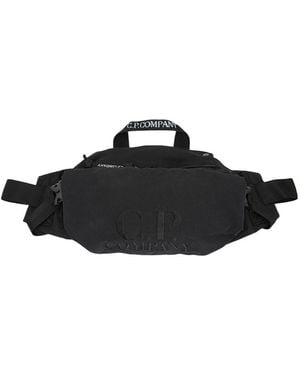 C.P. Company Logo-Embroidered Belt Bag - Blue