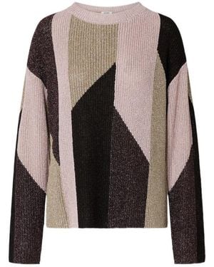 Liu Jo Sweater With Lamé Inlays - Black