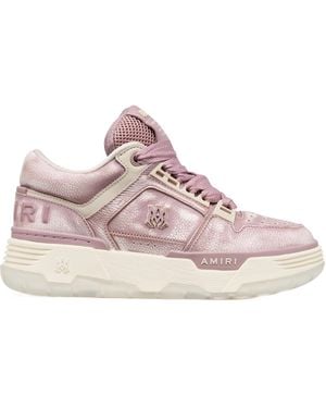 Amiri Ma 1 Pebbled Low-Top Trainers - Pink
