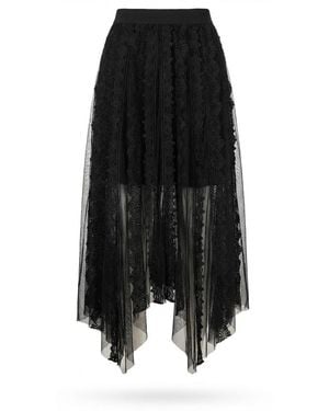 AllSaints Vashtie Lace Midi Skirt - Black