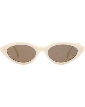 Fendi Metal Logo Sunglasses - White