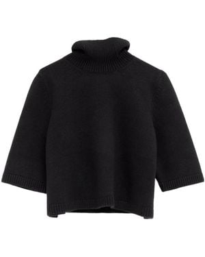 Alaïa Cropped Sweater - Blue