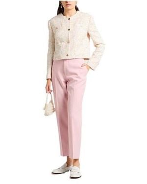 Burberry Solid Colour Casual Trousers - Pink