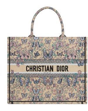 Dior Large Book Tote - Gray