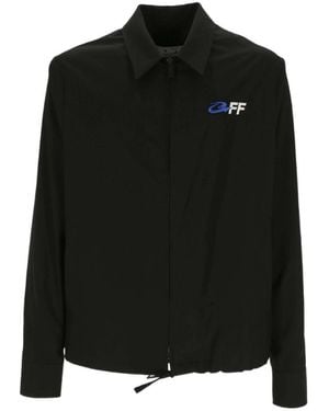 Off-White c/o Virgil Abloh Zipped Long-Sleeved Shirt - Black