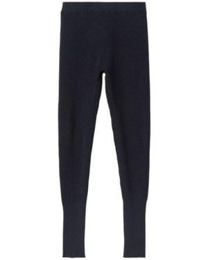 Loro Piana Dreamwool Knit Leggings - Blue