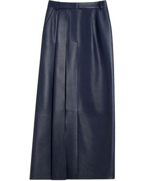 Givenchy Slashed Midi Skirt - Blue